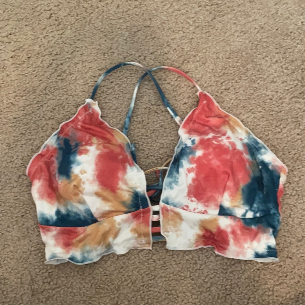 Tie Dye Swim Top